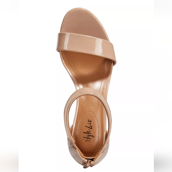Style & Co PAYCEE Heeled Sandals Nude | size 6.5 US - Picture 3 of 6